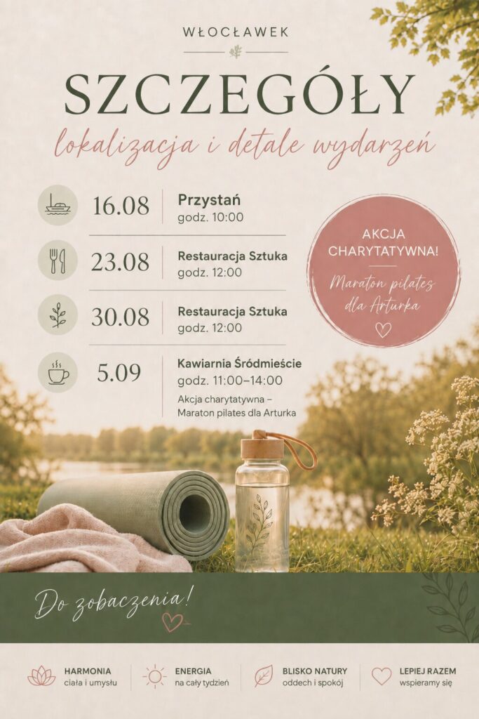 Pilates przez cały sierpień z Funkcjomasaż